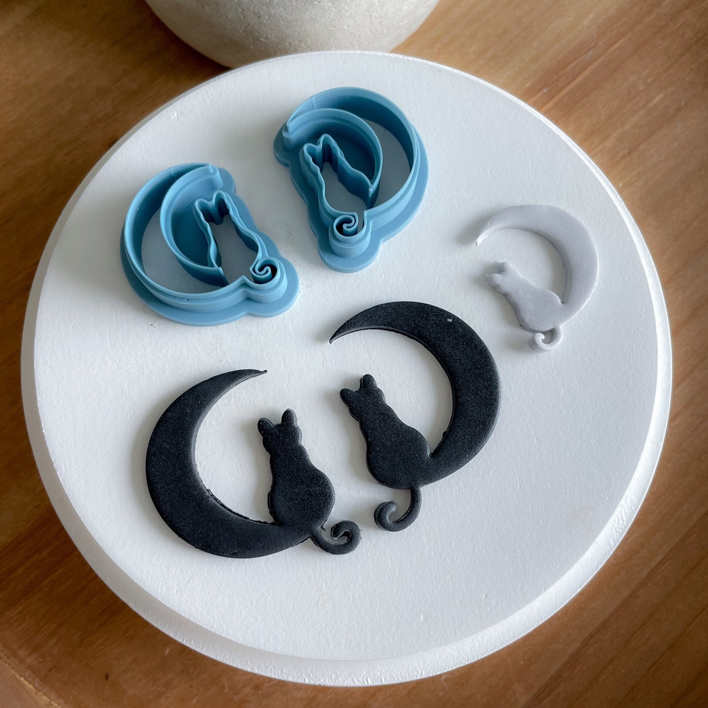 Cat on the Moon Clay Cutter