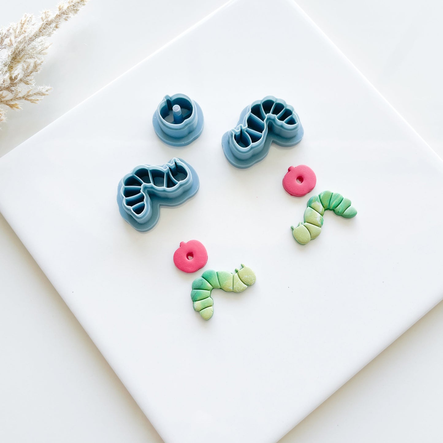 Caterpillar & Apple Clay Cutter
