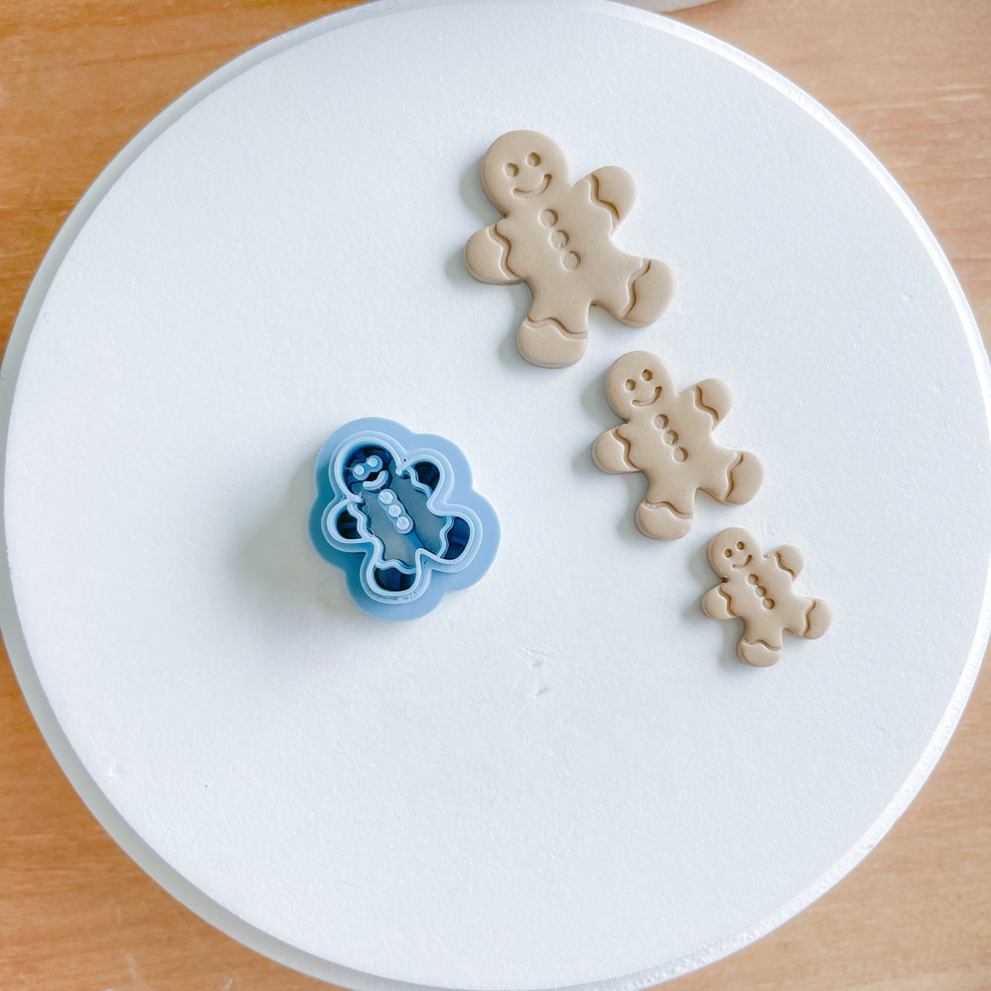 Embossed Gingerbread Man Clay Cutter