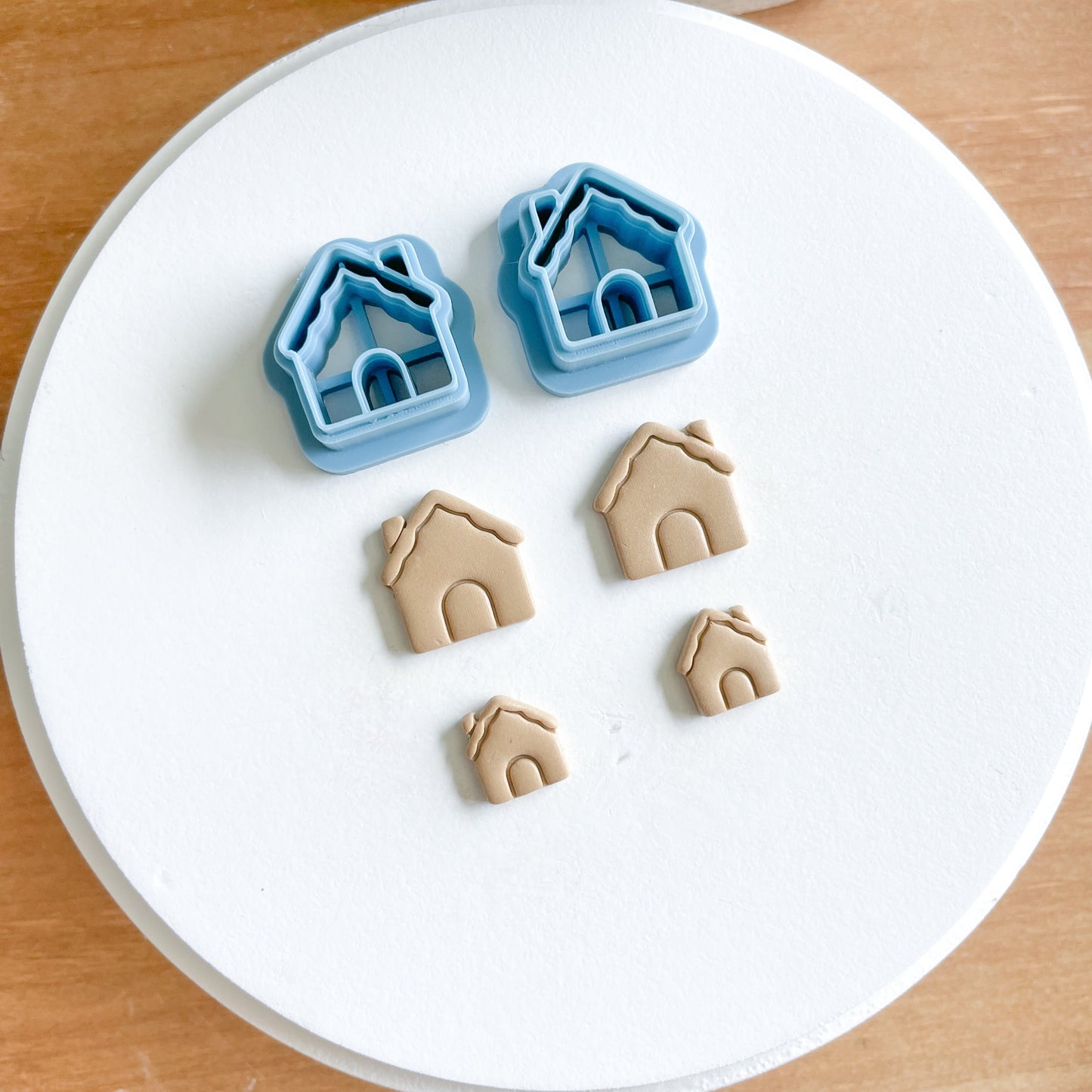 Gingerbread House Clay Cutters