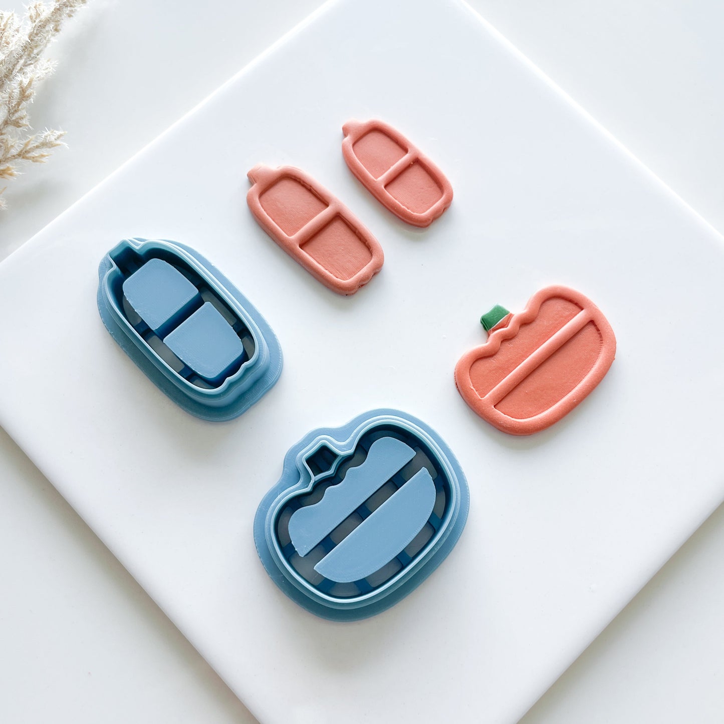 Pumpkin Bookshelf Clay Cutters