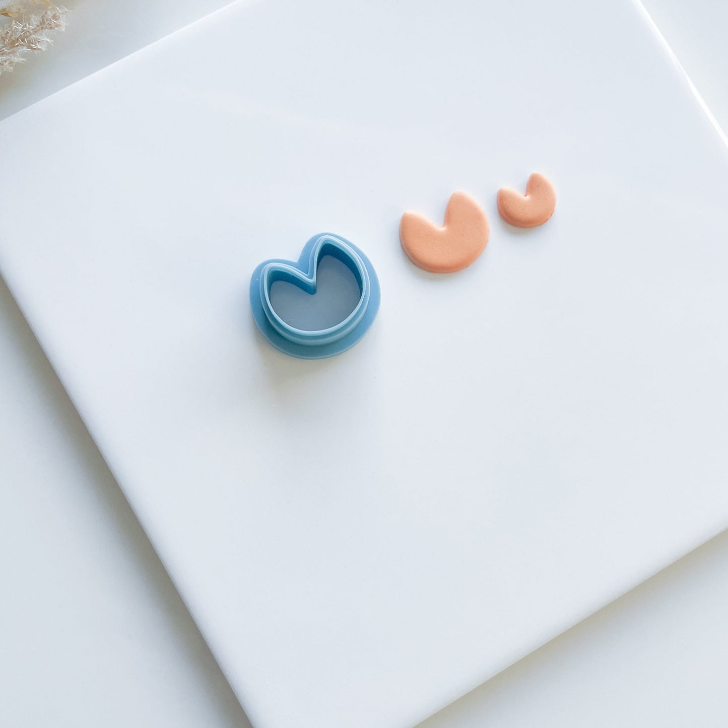 Fortune Cookie polymer clay cutter