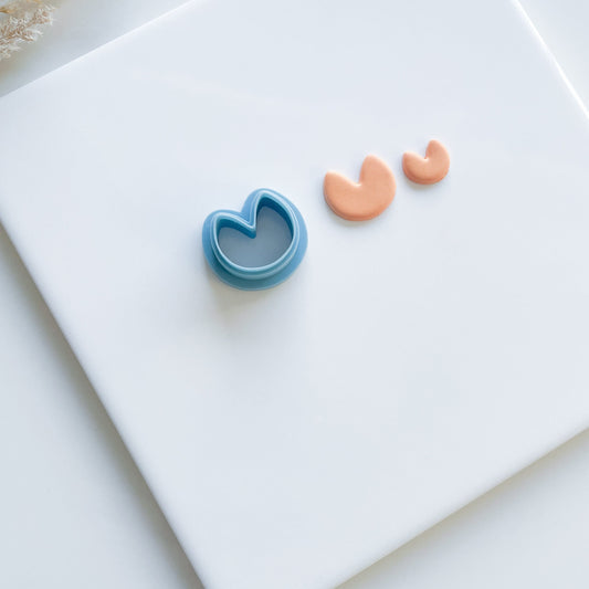 Fortune Cookie polymer clay cutter