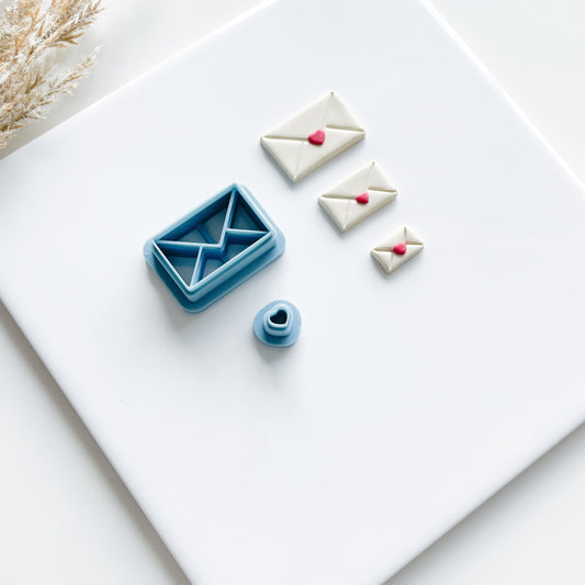 Love Letter Envelopes polymer clay cutters