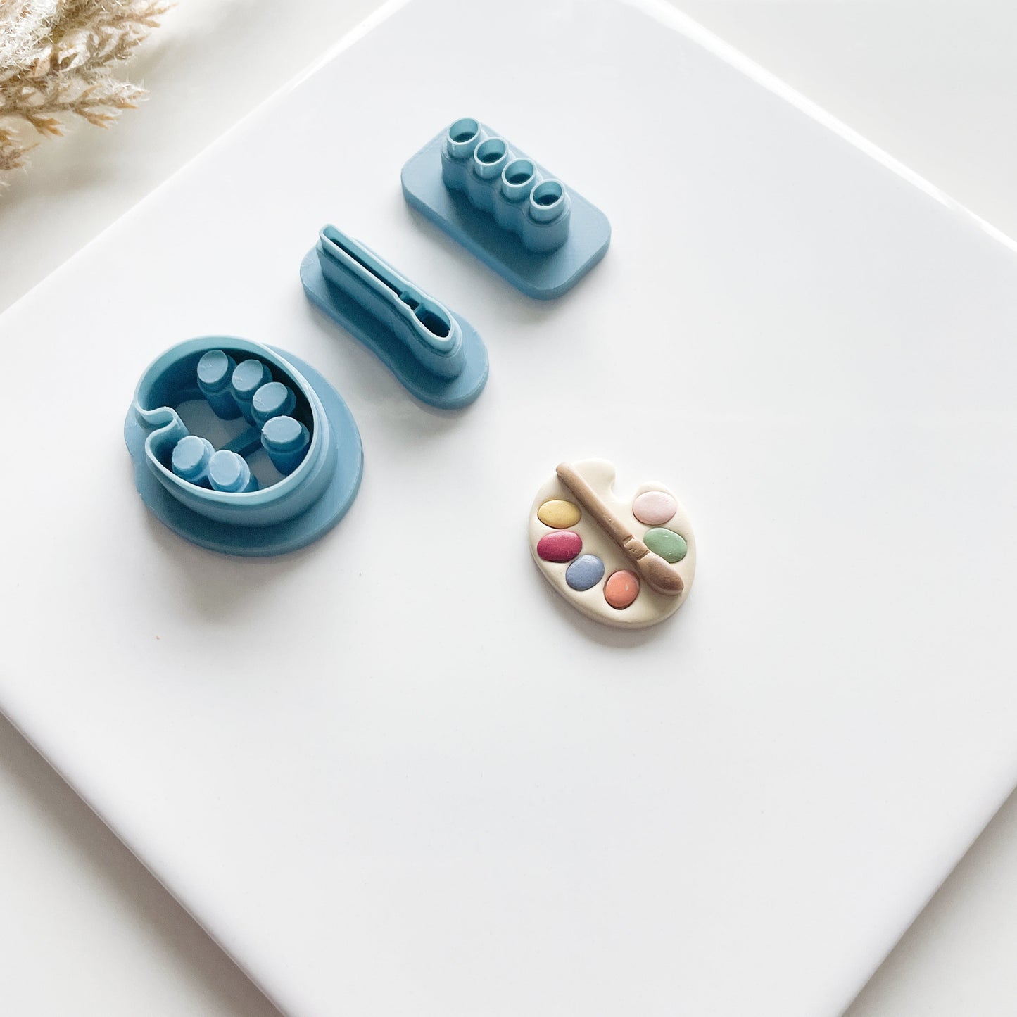 Paint Palette & Brush Clay Cutter