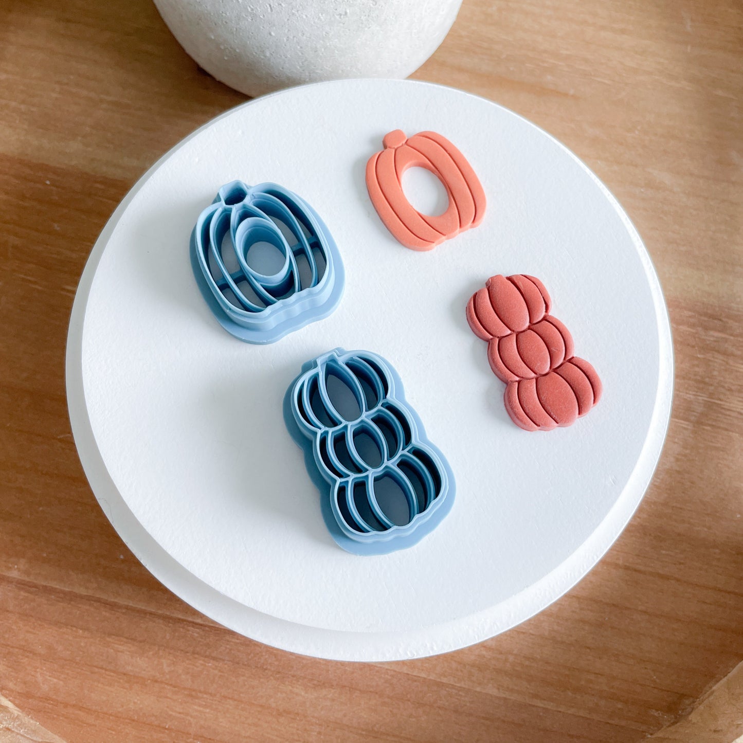 Pumpkins Donut & Stacked Trio Pumpkin Clay Cutters