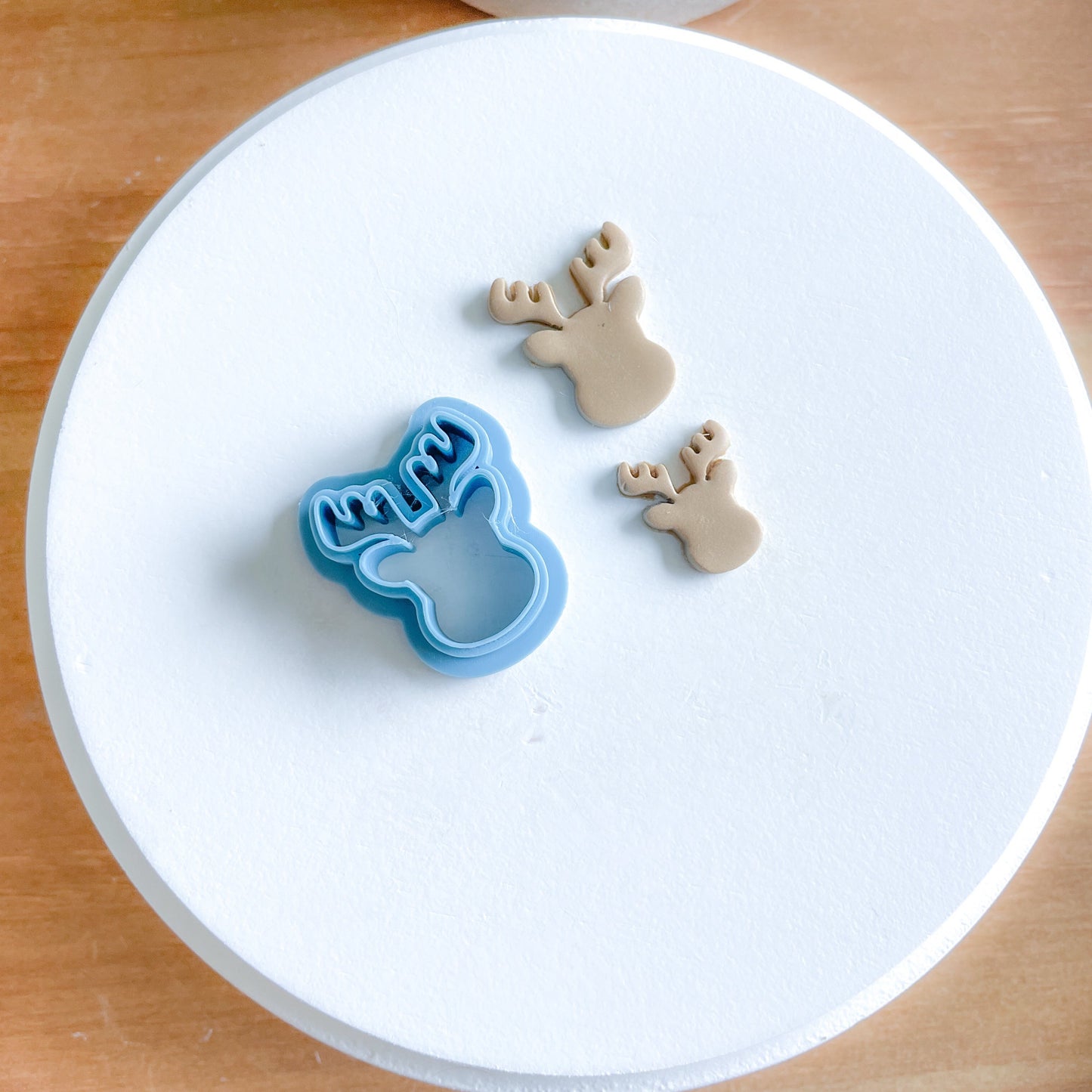 Reindeer with Antler Clay Cutter