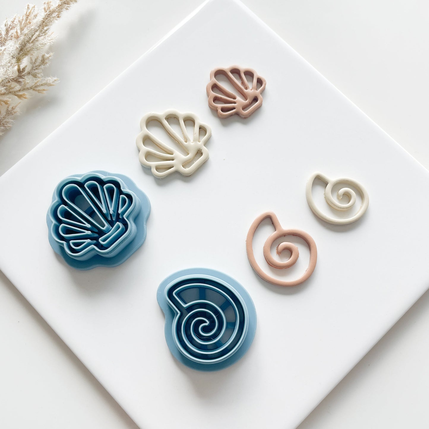 Scallop seashell boho coastal summer clay cutters