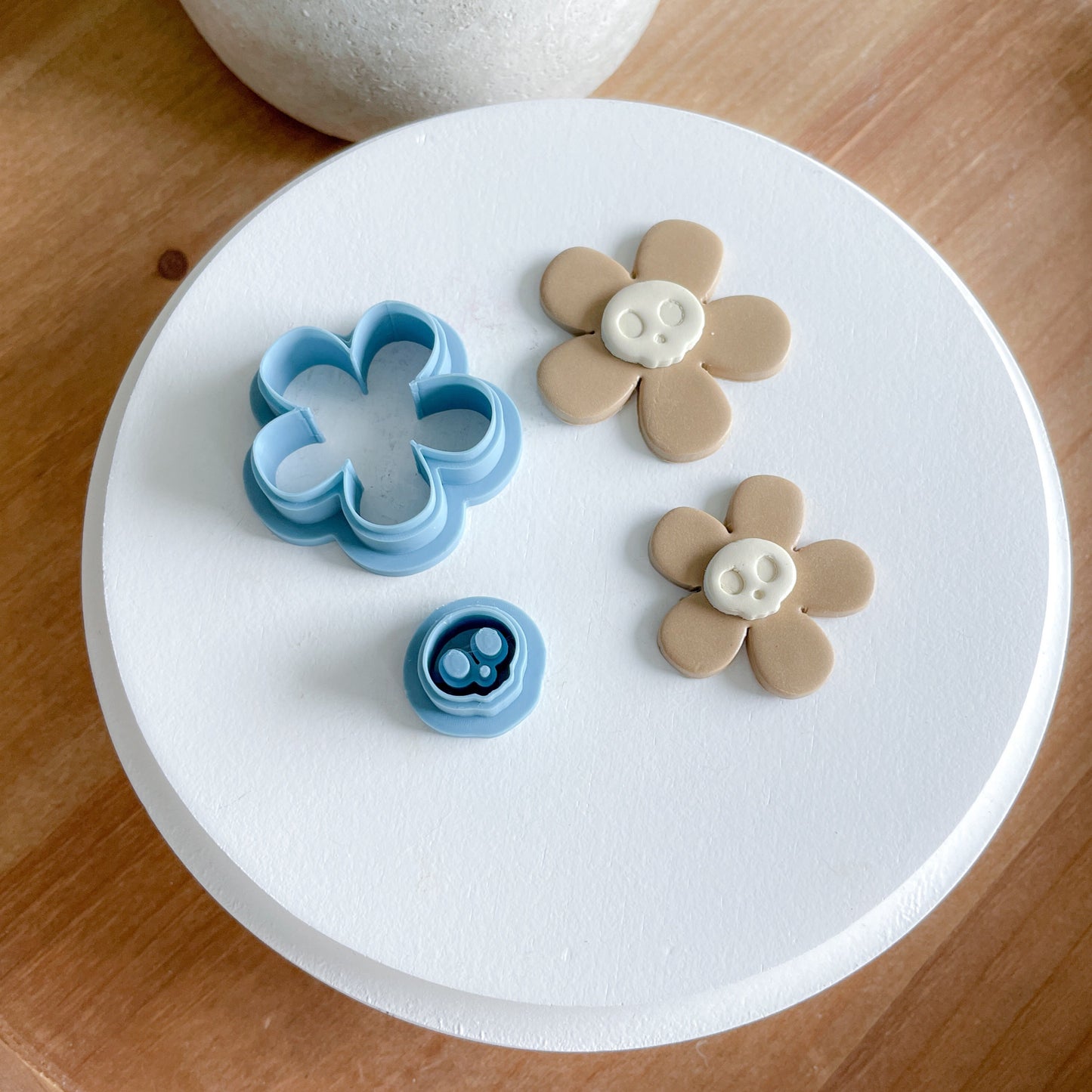Skull Daisy Clay Cutter