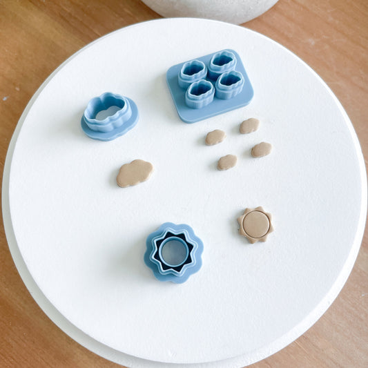 Sun & Clouds Clay Cutter