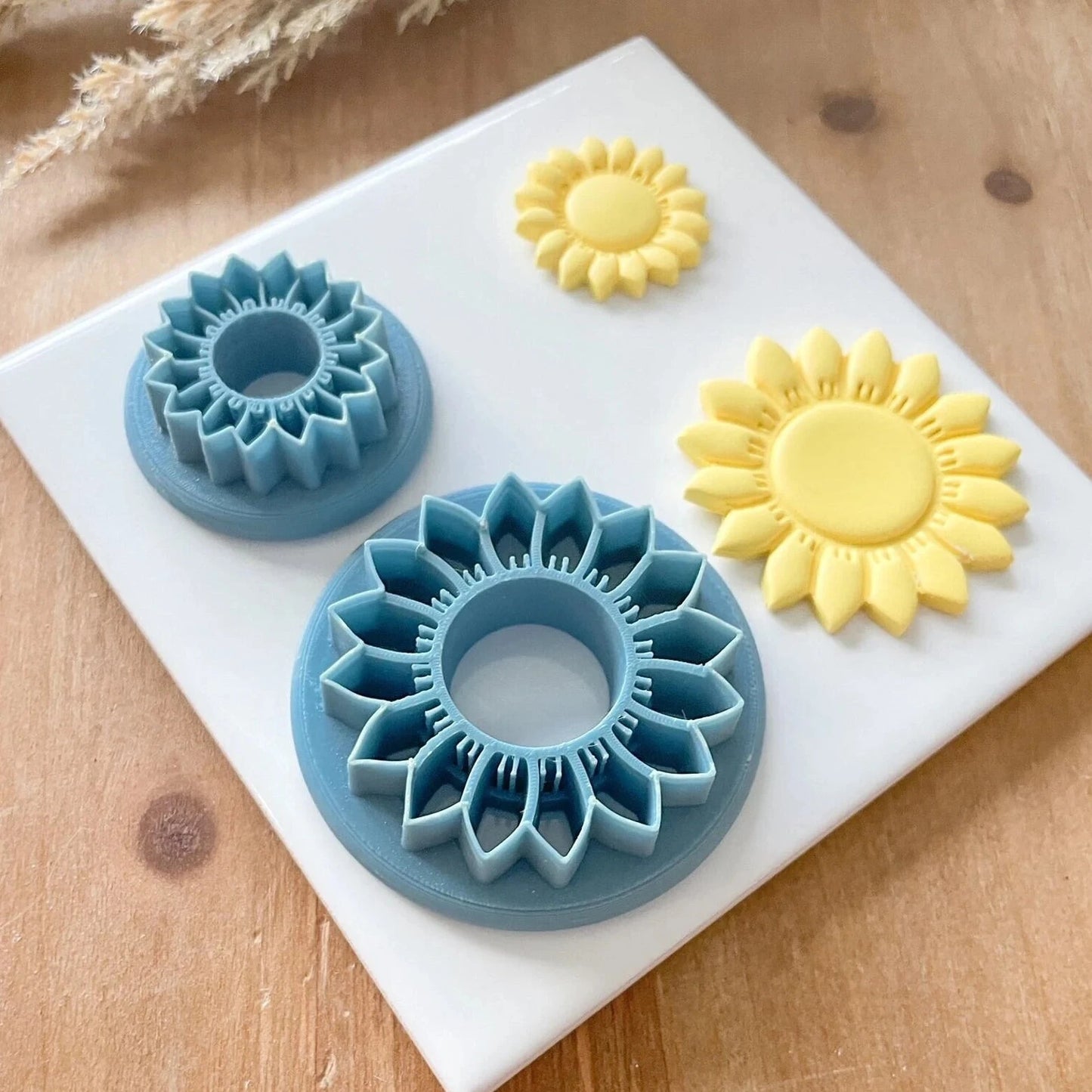 Sunflower with detailed emboss