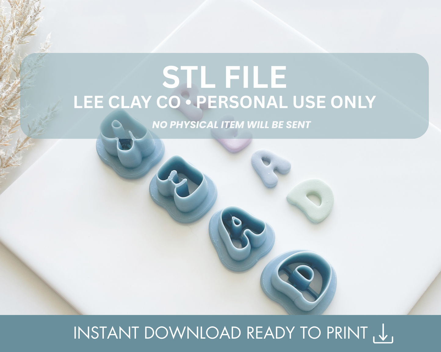 READ Bubble Letters STL File