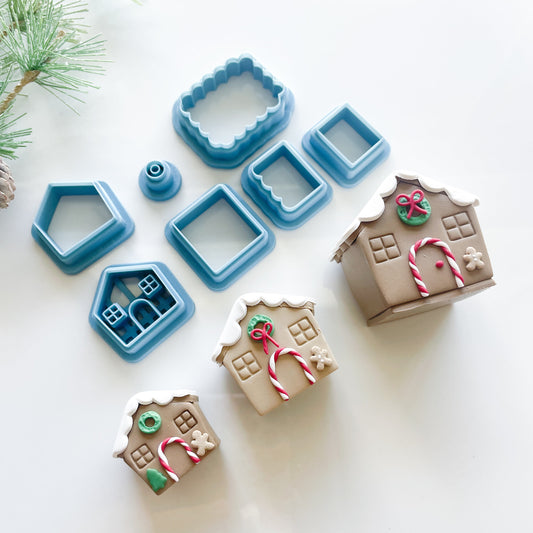 3D Gingerbread House Kit Clay 