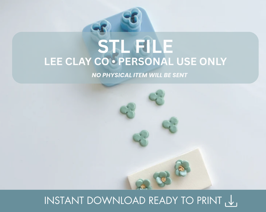 3 Petal Micro Flower Cluster STL File
