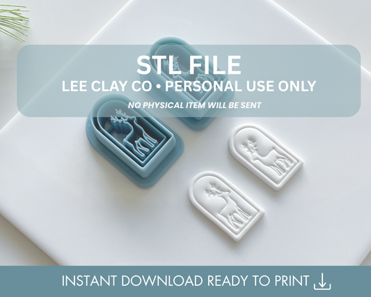 Arch Deer Clay Cutter STL File