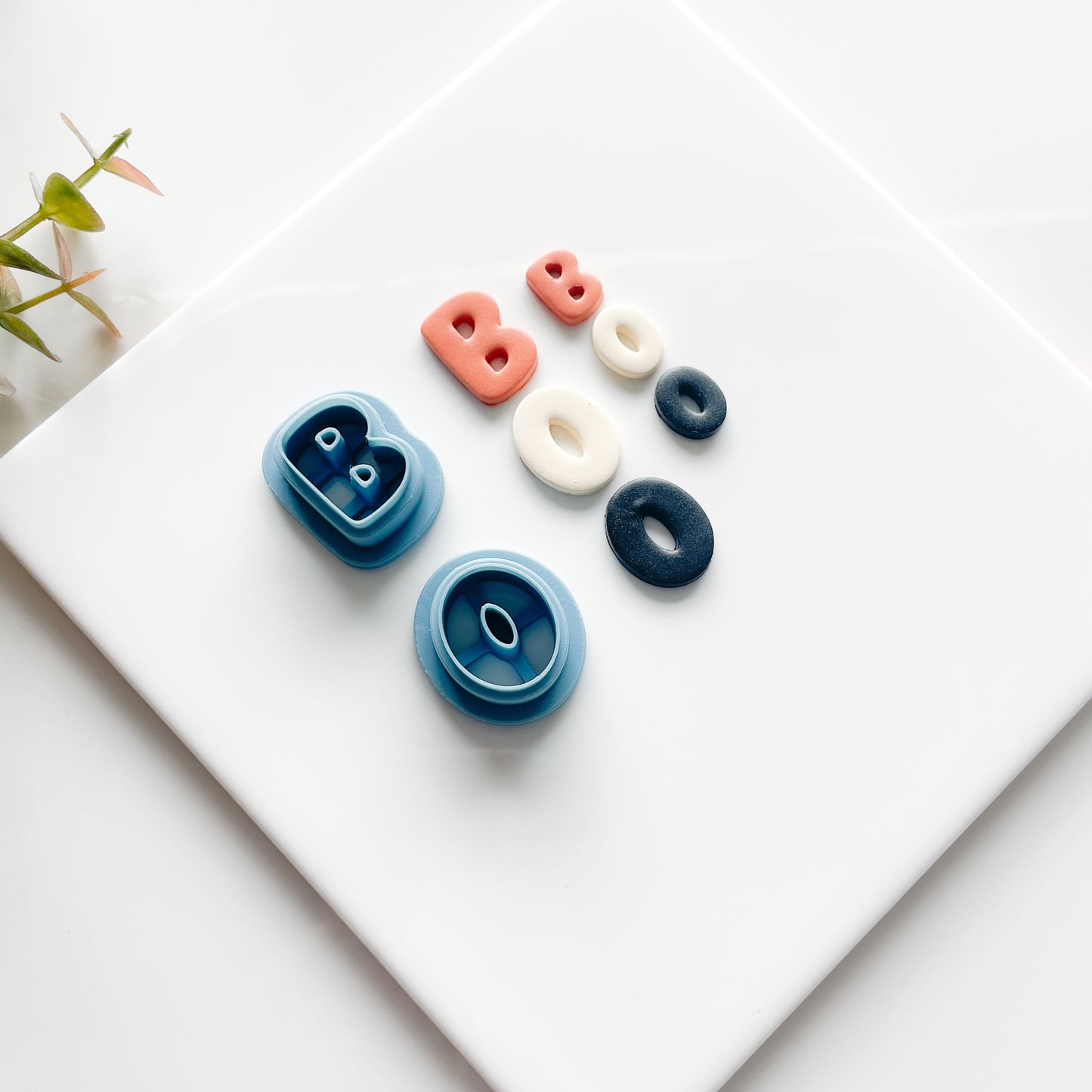 BOO Bubble Letters Clay Cutter