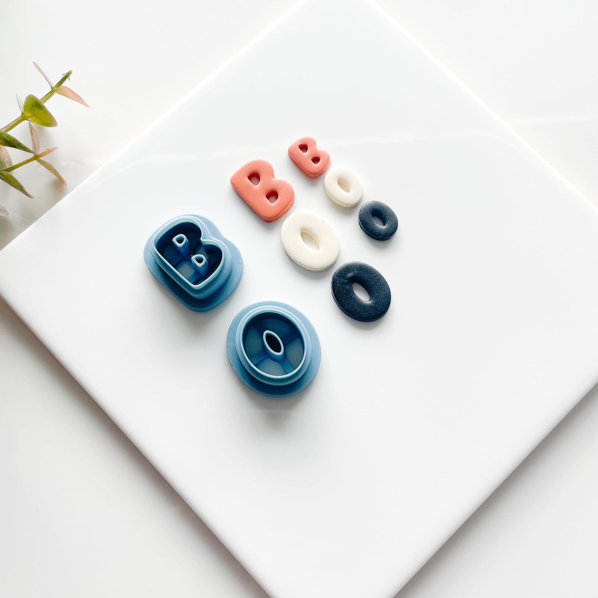BOO Bubble Letters Clay Cutter
