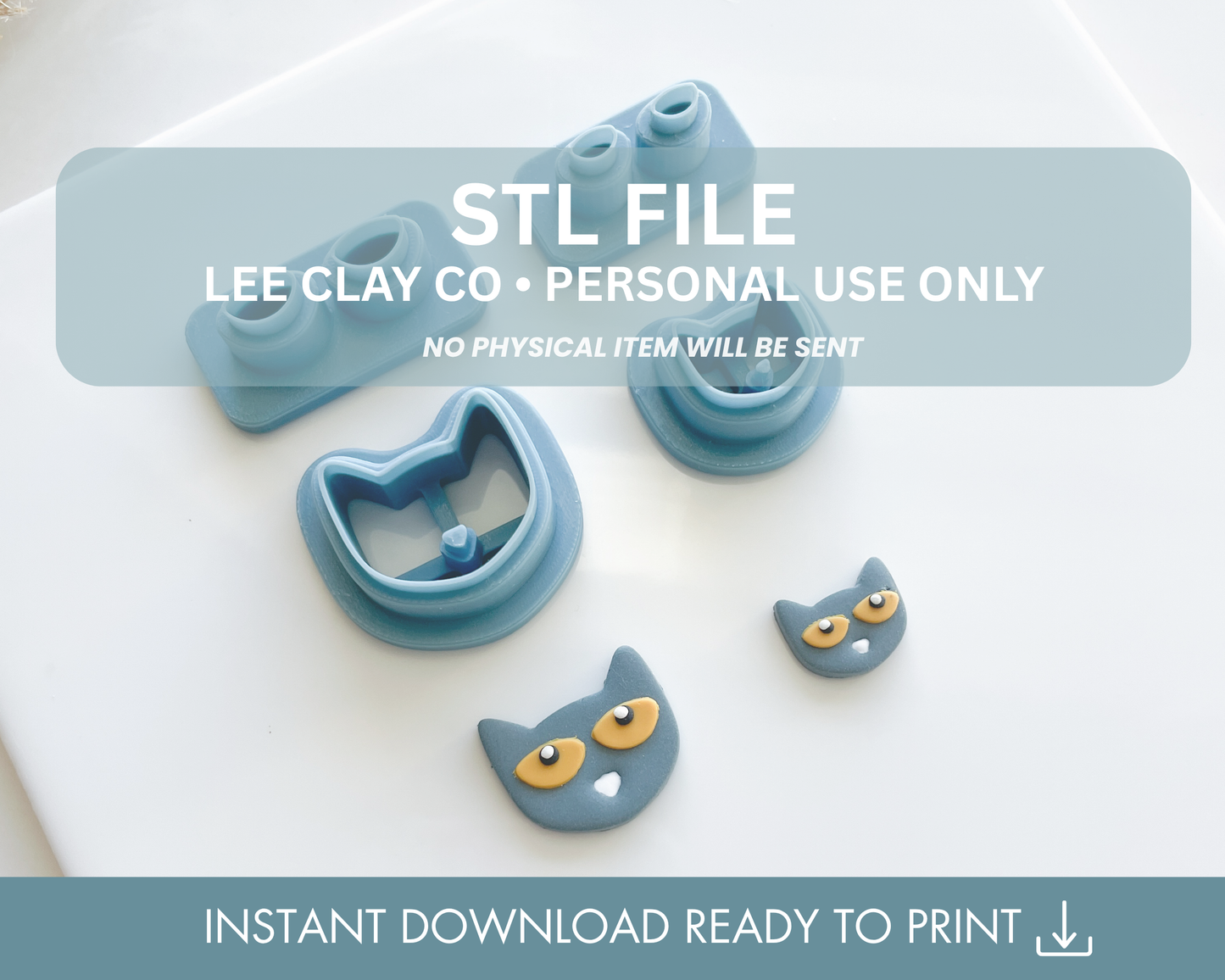 Blue Cat Head STL File (2 sizes)