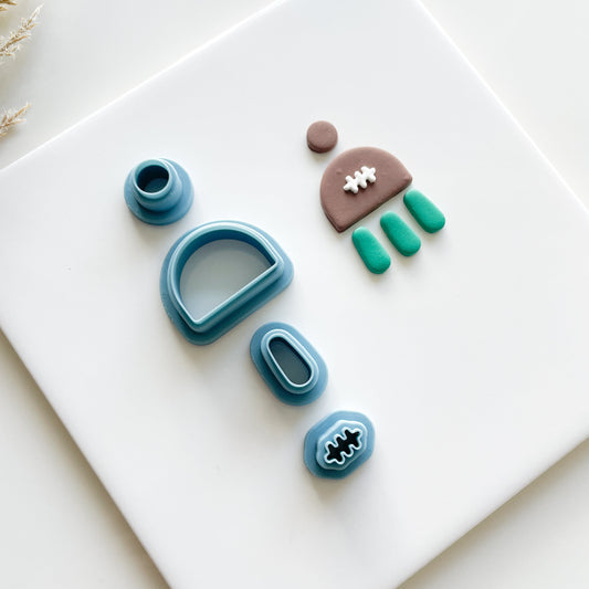 Boho Football Clay Cutter
