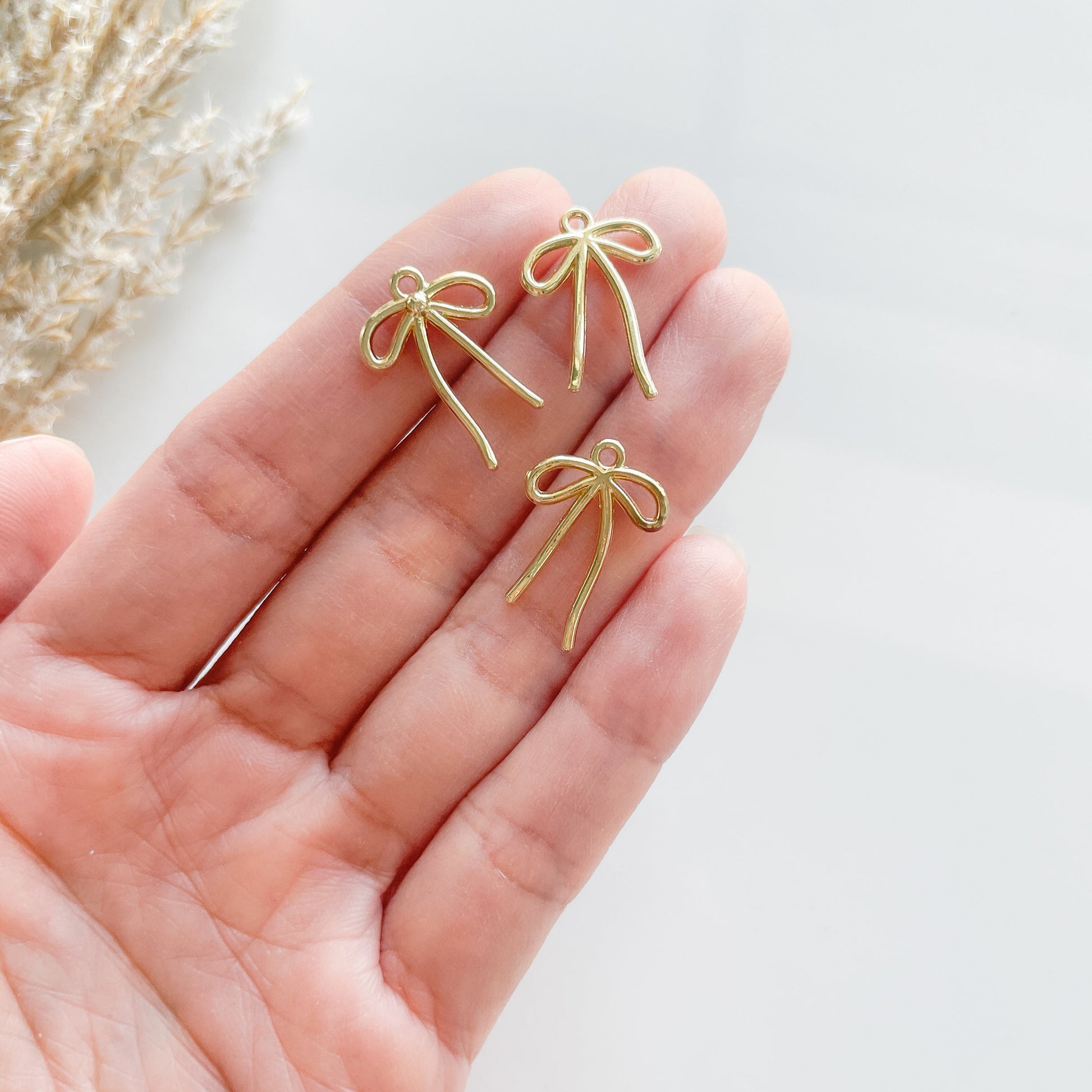 Gold Bow Charm