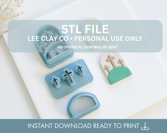 Calvary Arch Triple Cross STL File