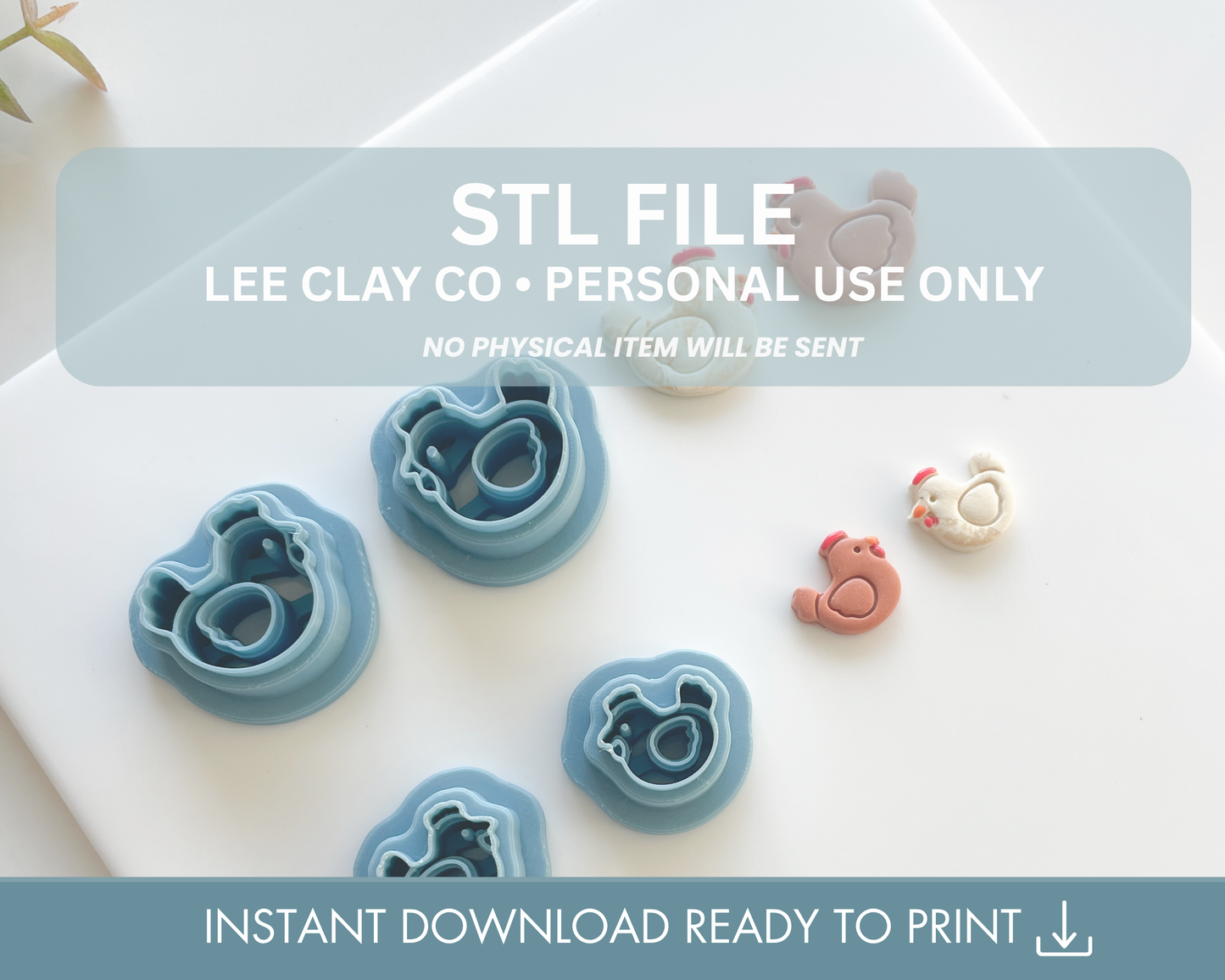 Chicken Stud STL File (2 sizes)