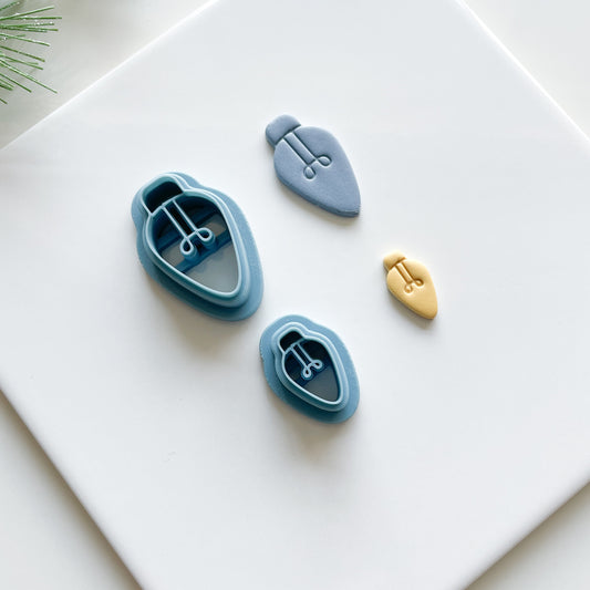 Christmas Light Bulb Clay Cutter