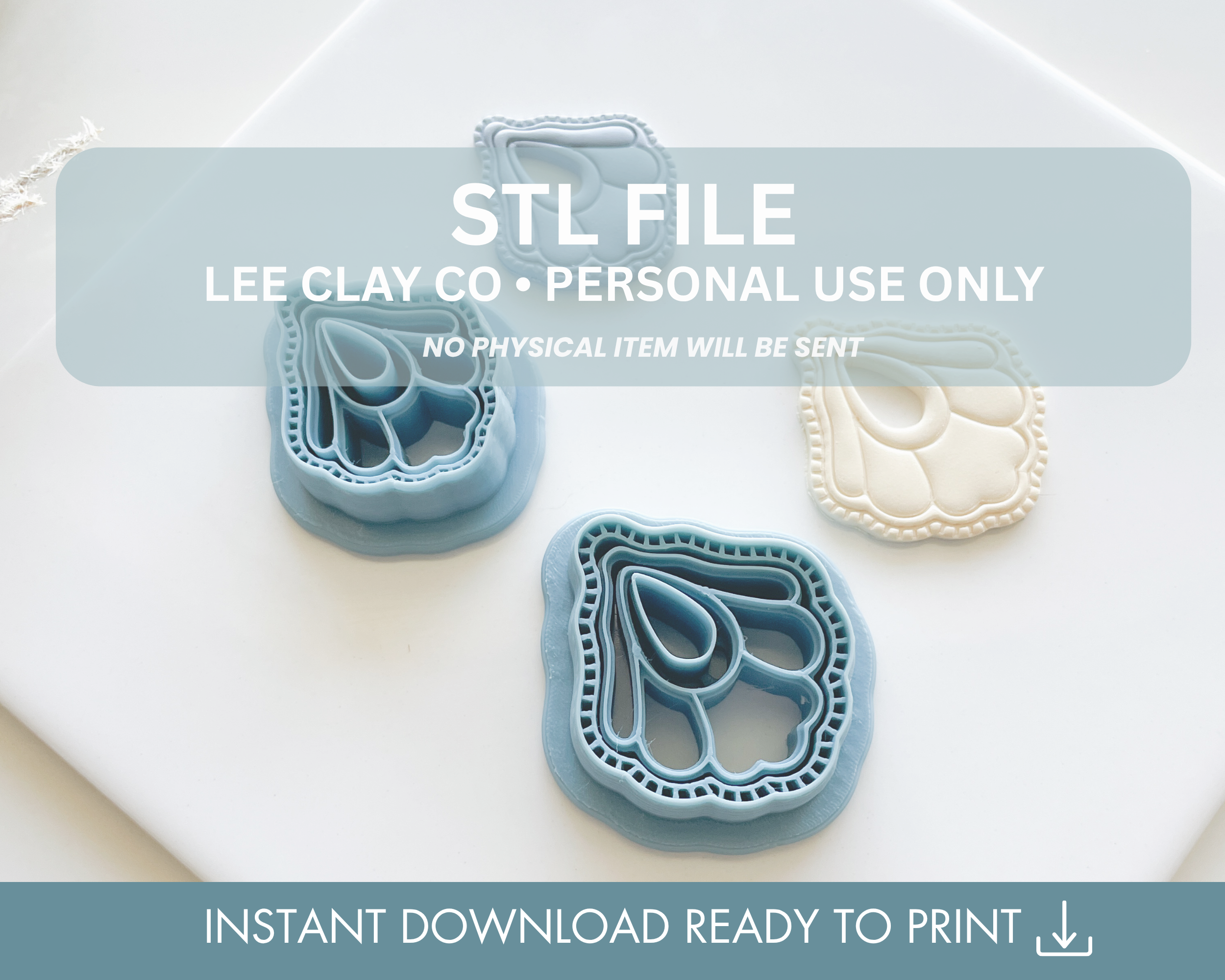 Coastal Everyday Scallop STL File for Polymer Clay Cutters, BOHO Shell ...