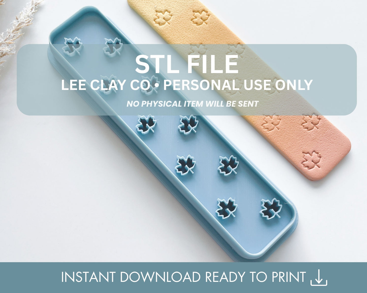Rectangle Maple Leaf Bookmark Clay Cutter