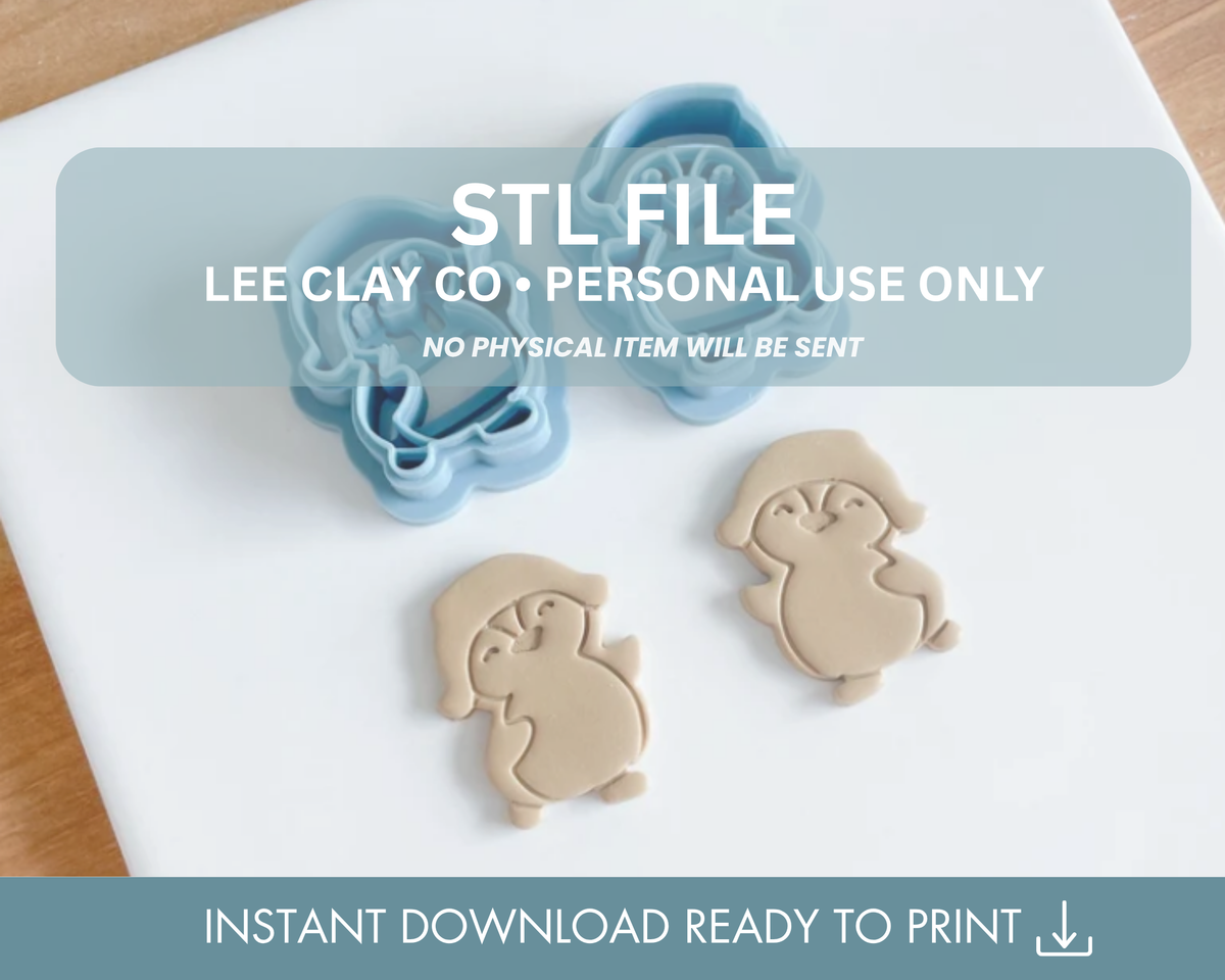 Happy Penguin Clay Cutter STL File