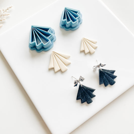 Elegant Fan Polymer clay cutter