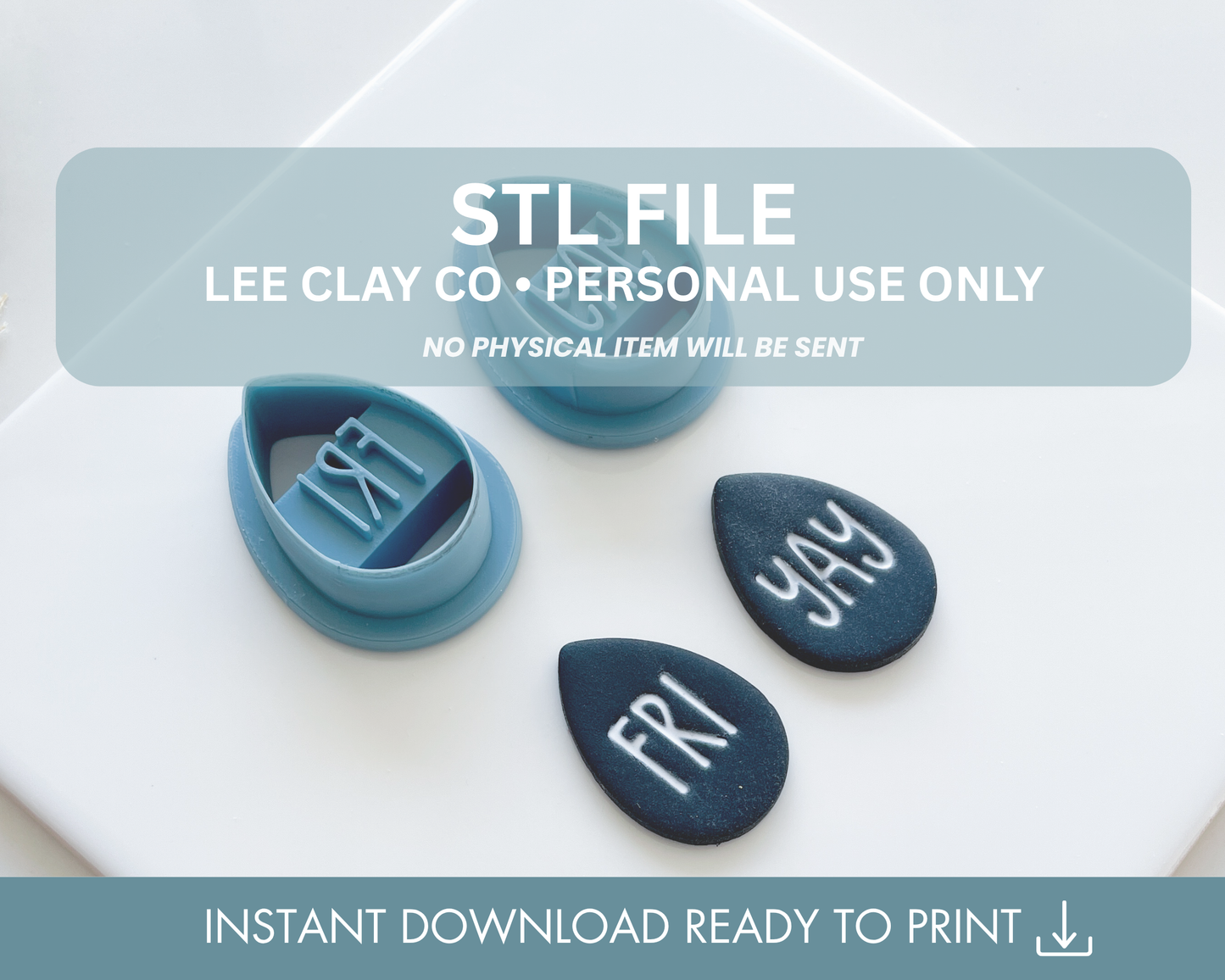 FRI YAY Teardrop STL File (2 sizes)