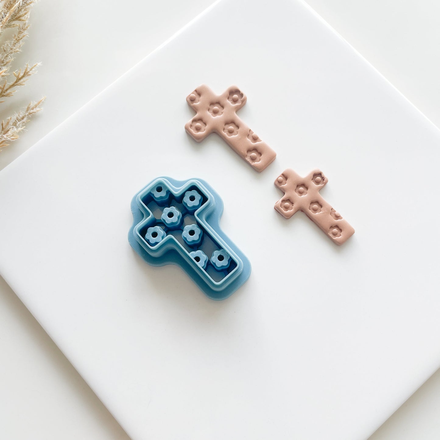 Floral Cross Clay Cutter