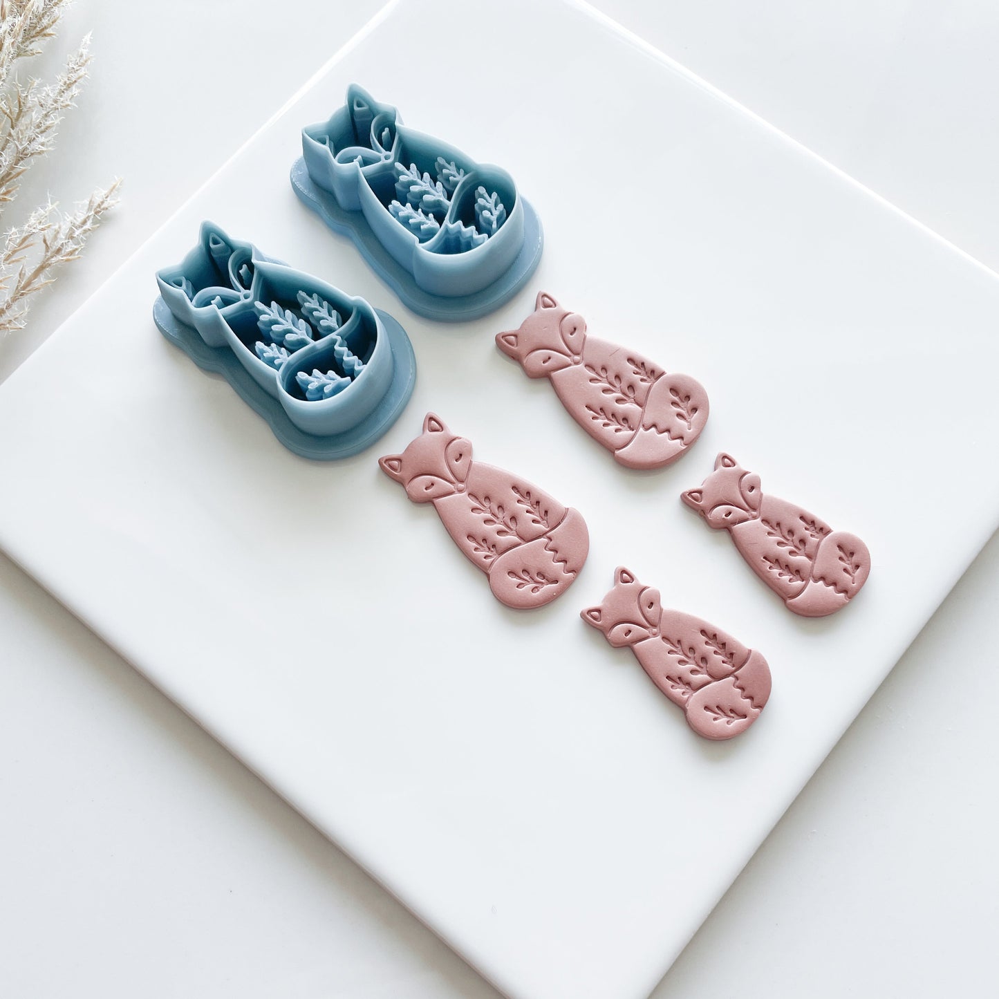Floral Fox Clay Cutter