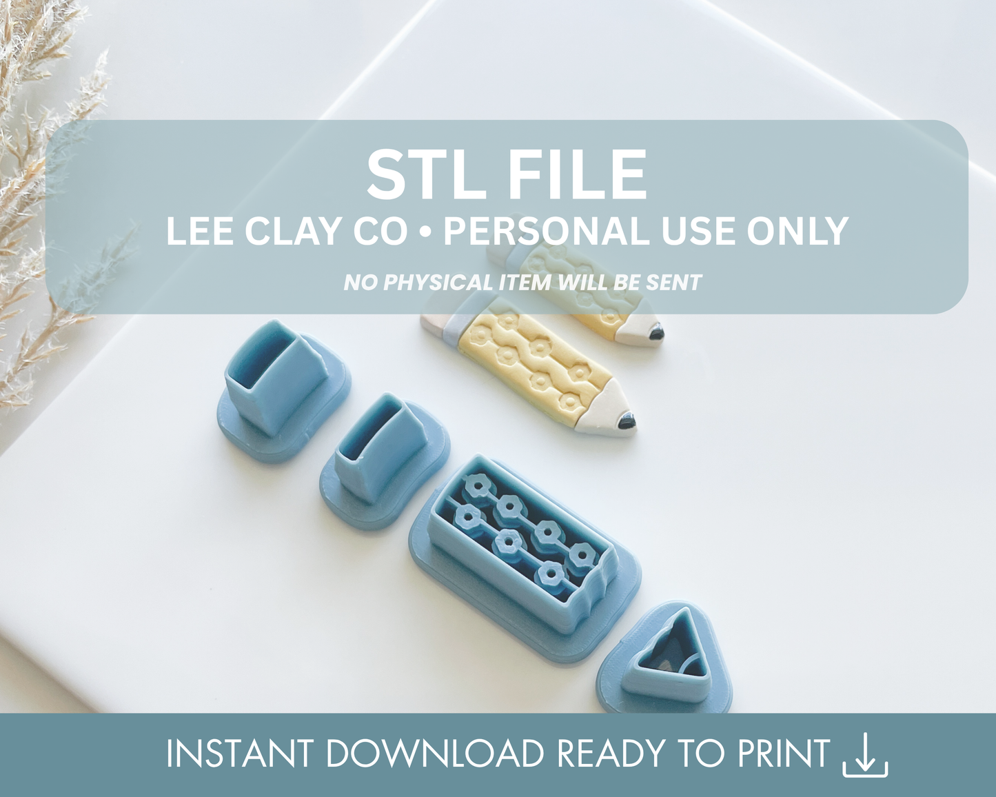 Floral Pencil STL File (2 sizes)