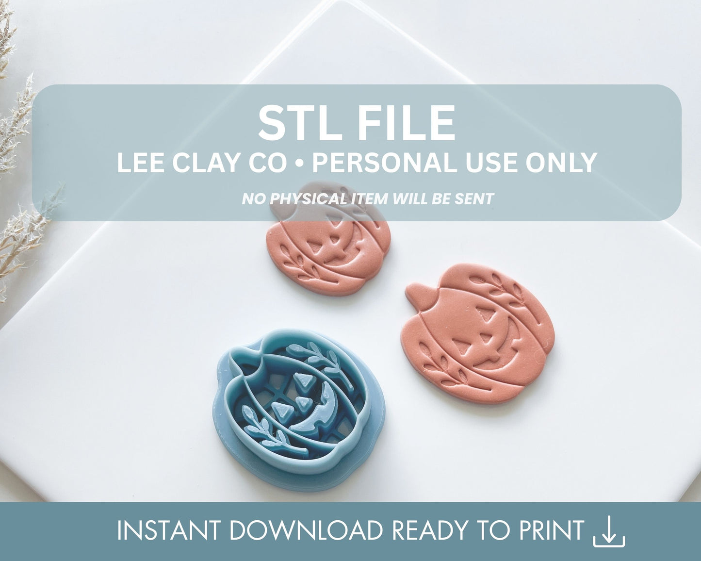 Floral Pumpkin Face STL File
