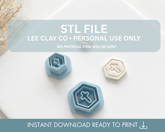 Cross Frame Hexagon STL File (2 sizes)