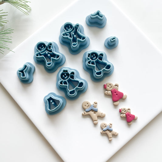 Cute Gingerbread Cookie Clay Cutters
