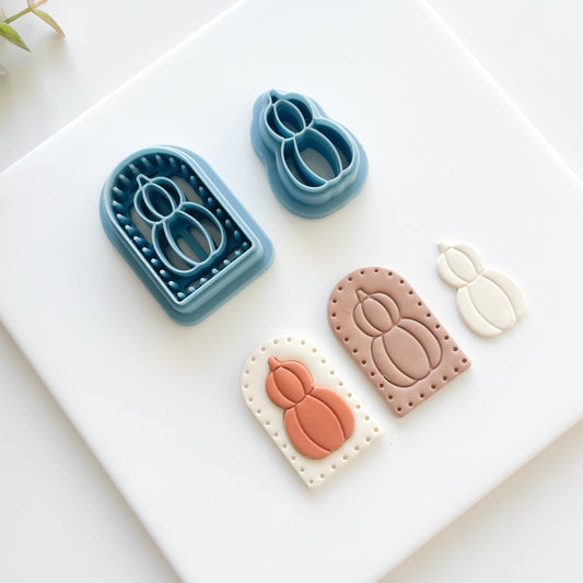 Arch Stacked Pumpkin Clay Cutter