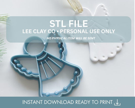 Grace Angel Ornament Clay Cutter STL File