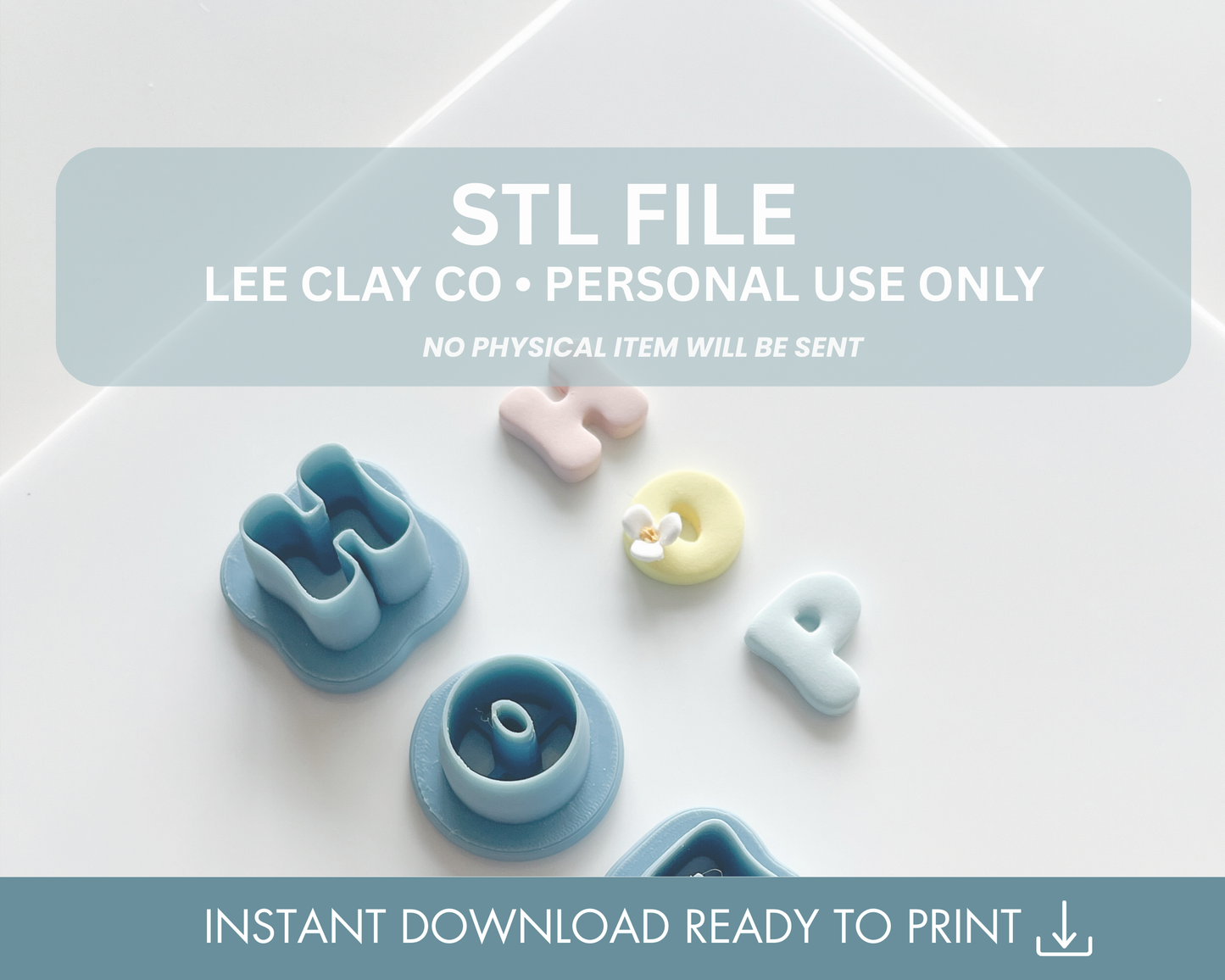 HOP Bubble Letters STL File (2 sizes)