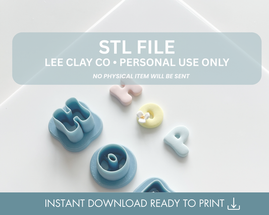 HOP Bubble Letters STL File (2 sizes)