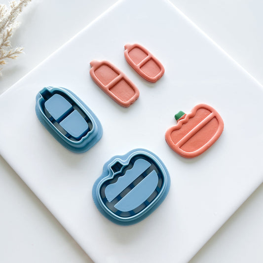 Pumpkin Bookshelf Clay Cutters