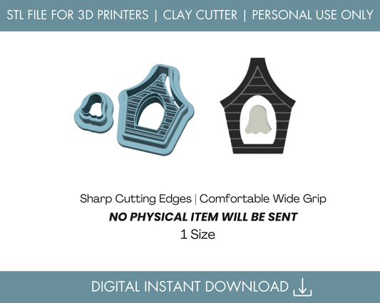 Haunted House Dangle STL File