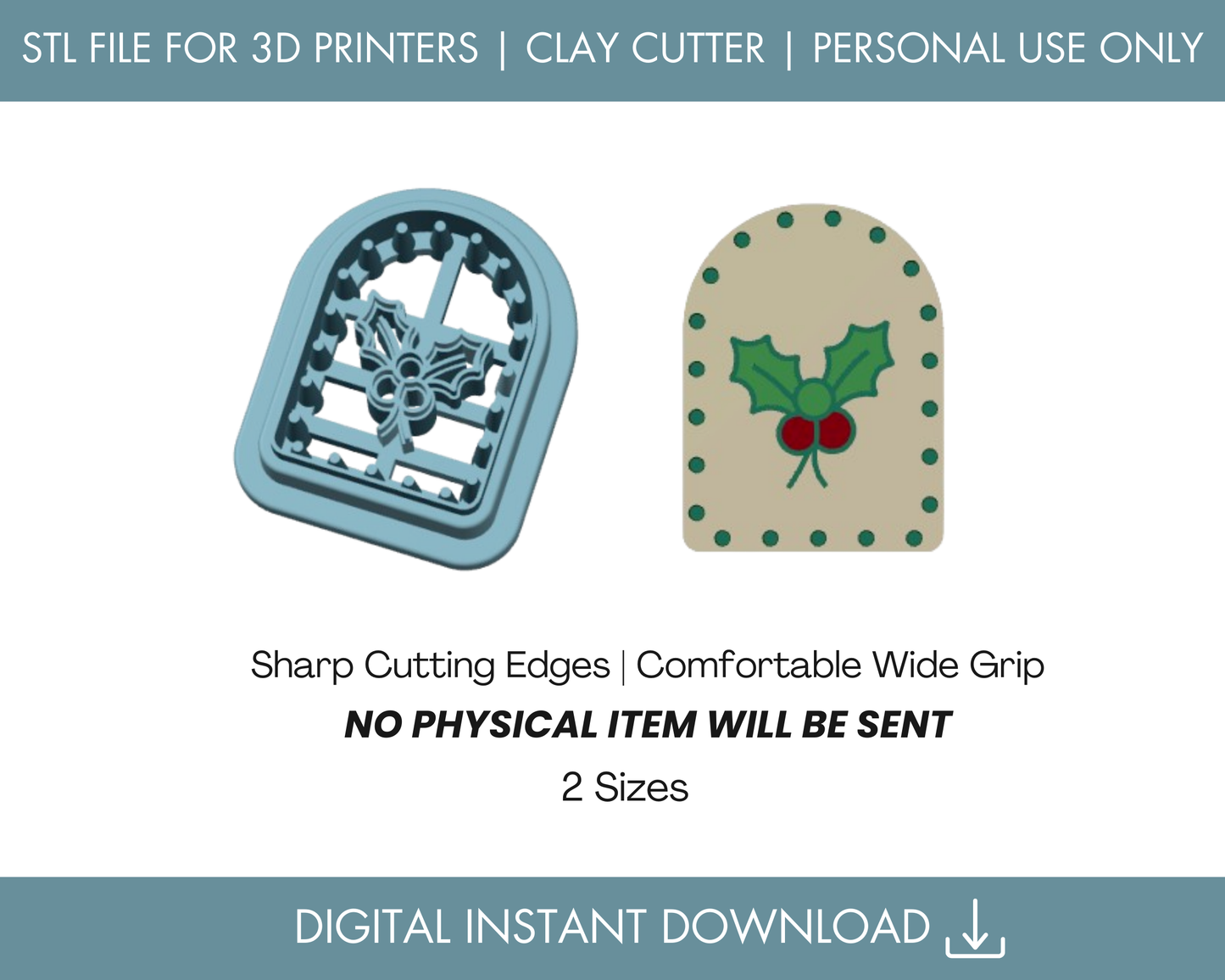 Holly Leaf Arch STL File