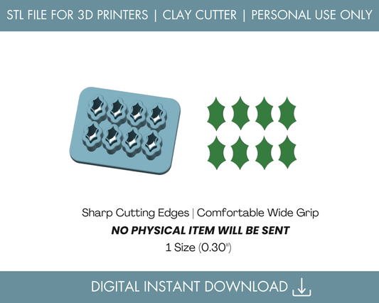 Holly Leaf Micro Cluster STL File