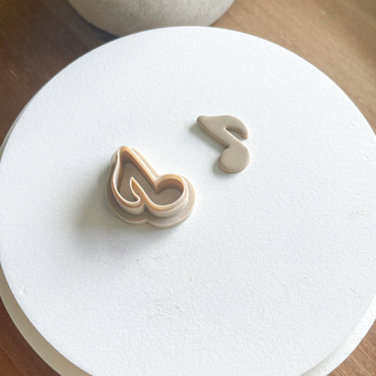 Music Notes, Music Note Clay Cuttes, Quaver Note