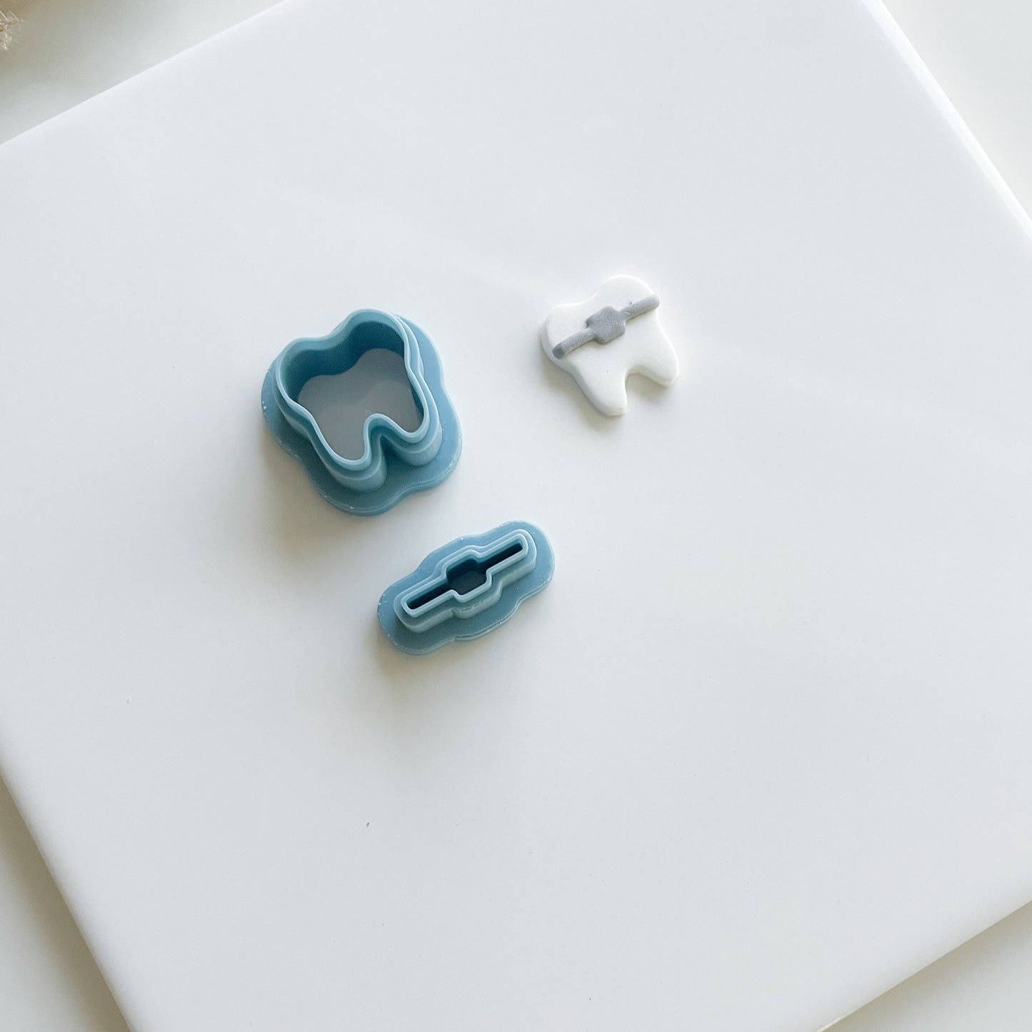 Tooth with Braces polymer clay cutters