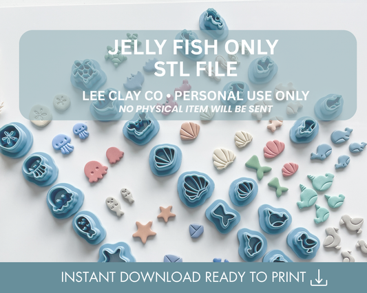 Jelly Fish Stud ONLY - STL File (2 sizes)