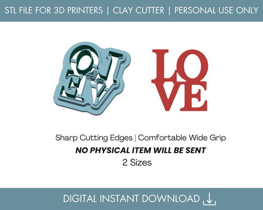 LOVE Dangle STL File